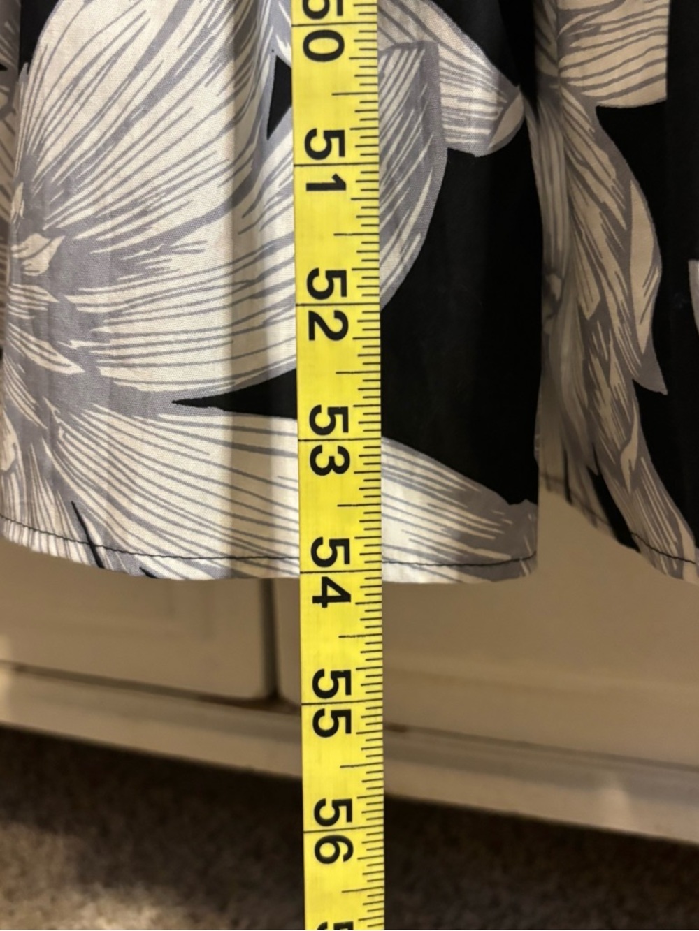 Maeve Anthropologie Floral Midi Dress Size 12 Black White Wrap Tiered NWOT Boho - Picture 11 of 16